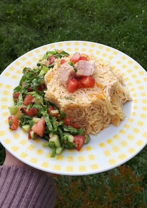 صورة لوصفة رز بالتونا