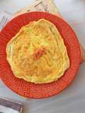 Dadar Telur Bebek dan Mie Sawi