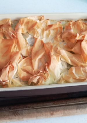 A picture of Crispy Chicken Pie.