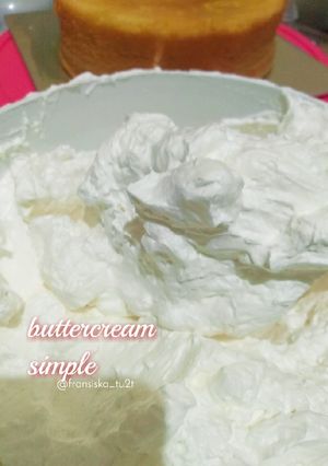 Foto resep Buttercream Simple