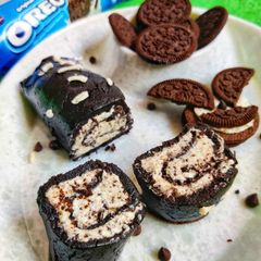 Oreo Swiss roll A picture of Oreo Swiss roll.
