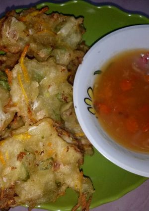 Foto resep Bakwan dan sambal soulmate nya