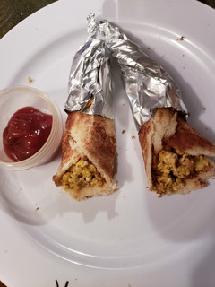 A picture of Scrambled egg cone.