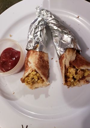 A picture of Scrambled egg cone.