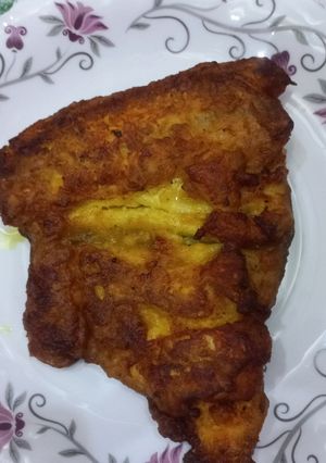عکسی از دستور ماهی سوخاری بدون تخم مرغ،با دلستر، 😍