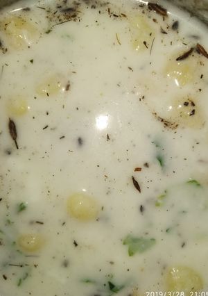 A picture of Boondi raita.