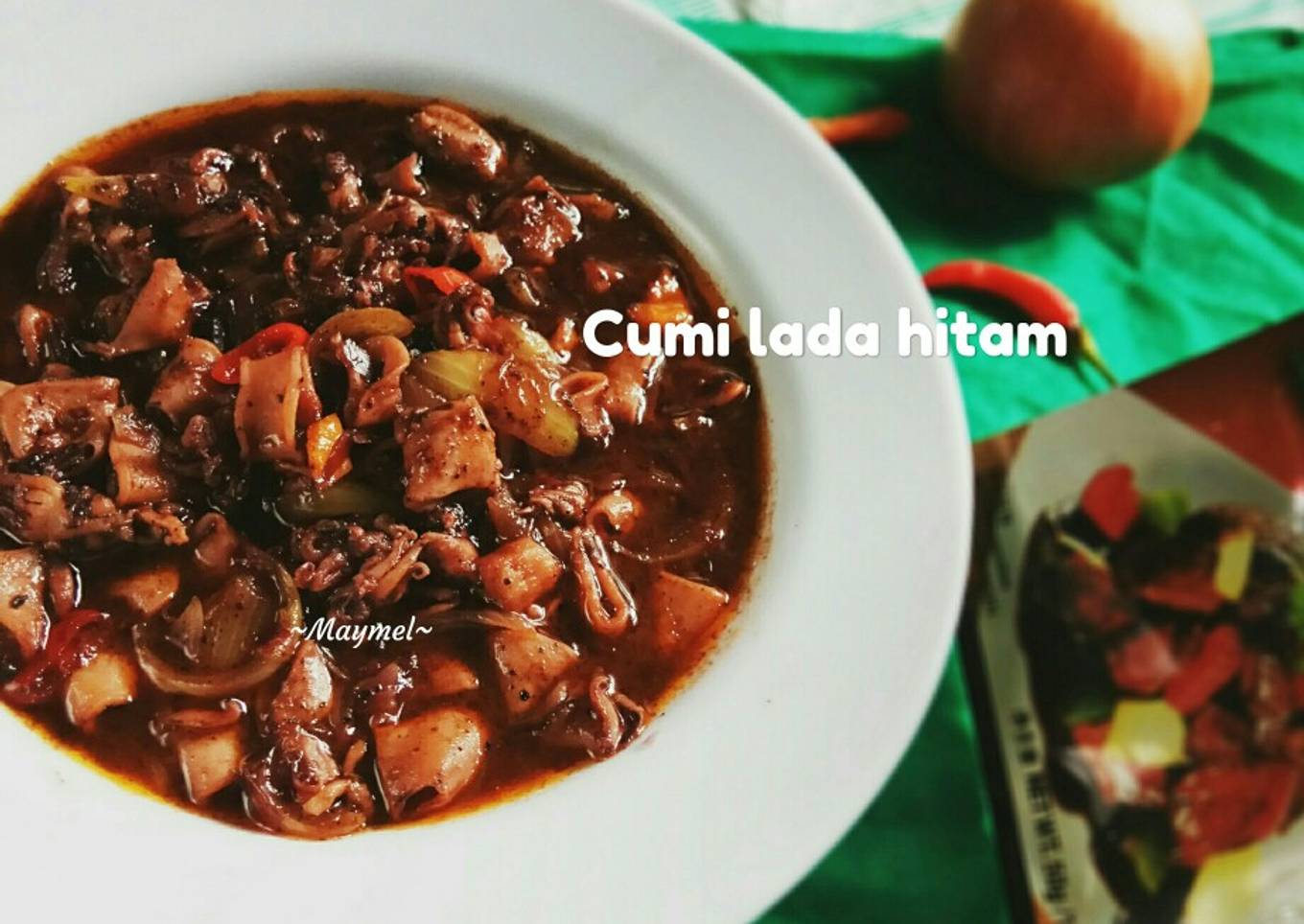 cumi dengan lada hitam