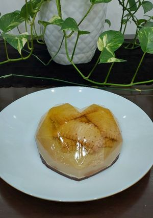 عکسی از دستور دسر سه رنگ ژلاتینی