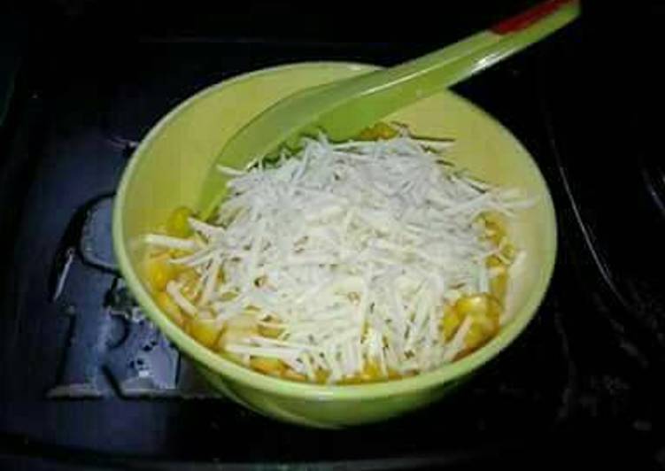 Bagaimana Membuat JASUKE (jagung susu keju), Lezat Sekali