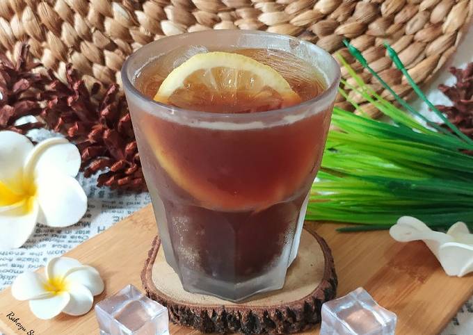 Resep Es Teh Hitam Lemon Oleh Rahayu Sartika Br Sembiring Cookpad