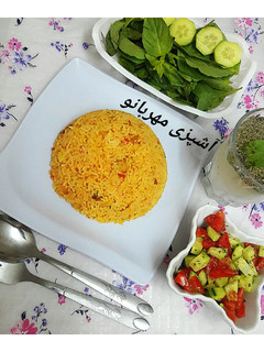 عکسی از دستور دمی گوجه و سیب زمینی