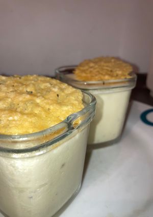 Une photo de Crème brûlée au parmesan