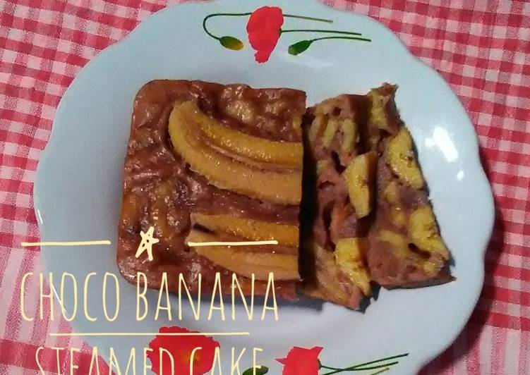 Choco Banana Steamed Cake