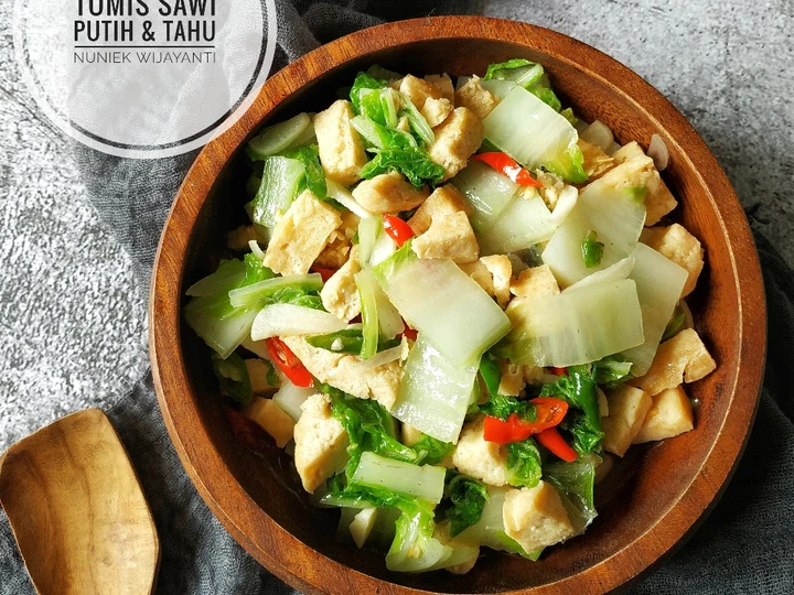 Cara Gampang Membikin Resep Tumis Sawi Putih dan Tahu yang Uenak Anti Ribet, Menggugah Selera