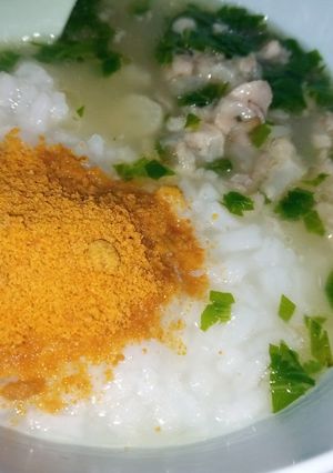 Foto resep Nasi Tim + Abon Sapi + Sop Ceker MPASI 7m +