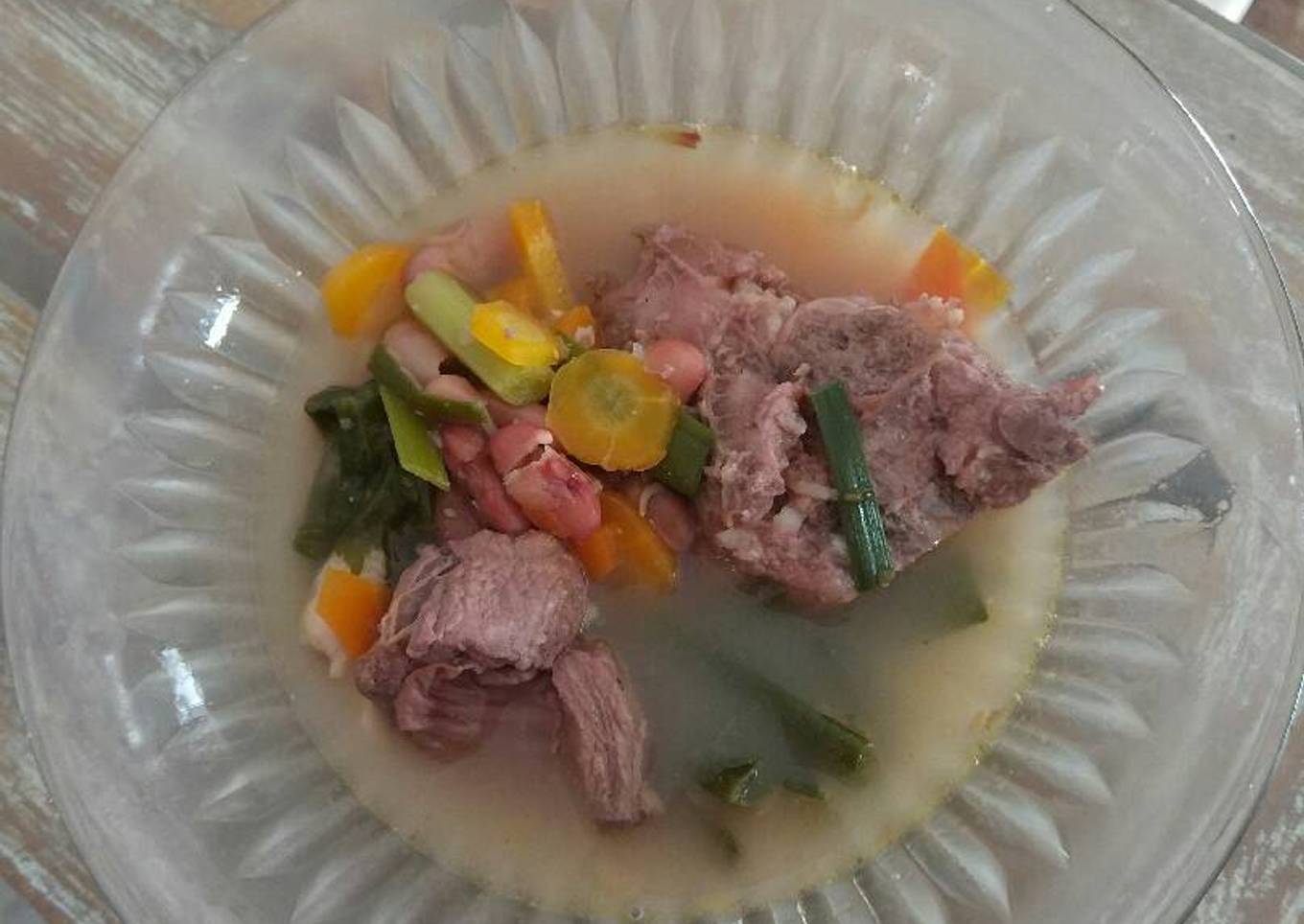 Sop iga babi simple (non halal) untuk anak
