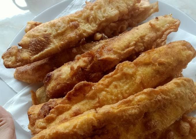 Pisang tanduk goreng renyah crispy