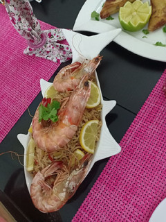 صورة لوصفة ارز بالجمبري 🦐🦐
