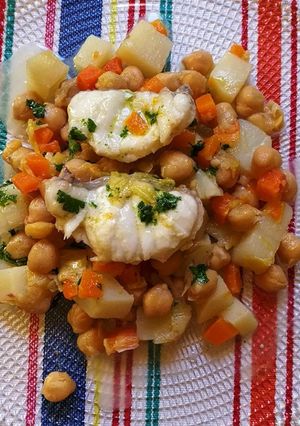 Una foto de Garbanzos con rape