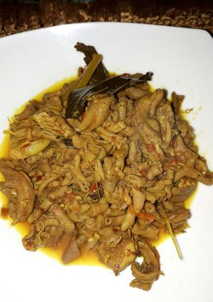 Foto resep Usus balado bumbu kuning