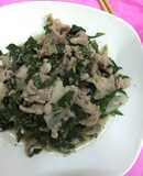 Thịt heo rừng xào lá lốt