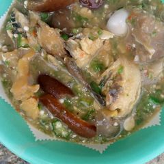 A picture of Blender Okro Soup.