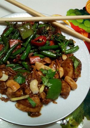 A picture of Stir Fry Chicken & Vegs#Easter special Dish.
