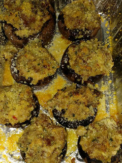 A picture of Sausage Stuffed Mushrooms.