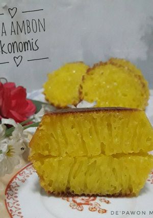 Foto resep Bika ambon ekonomis (menggunakan cetakan pie)