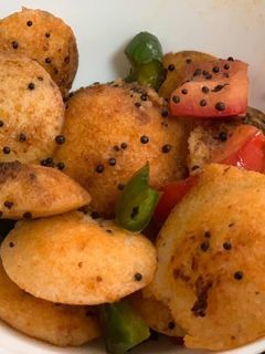 A picture of Chilli Idli.