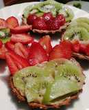 Tartaletas de crema pastelera y fruta 👍👌🍓🥝