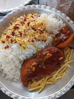 عکسی از دستور برنج و مرغ