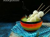 Puding telur puyuh saus pandan