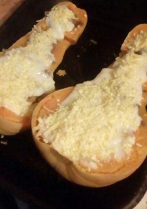 Una foto de Calabaza rellena