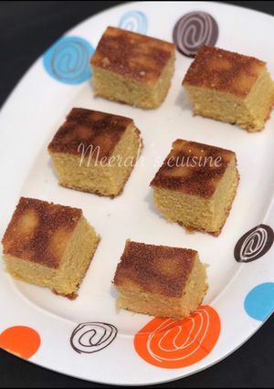 A picture of Hot milk vanilla sponge cake.