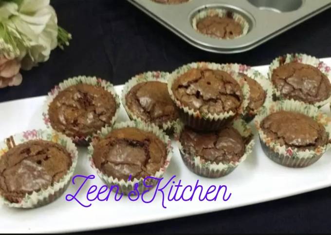Walnut Supreme Brownie Cupcakes recipe main photo