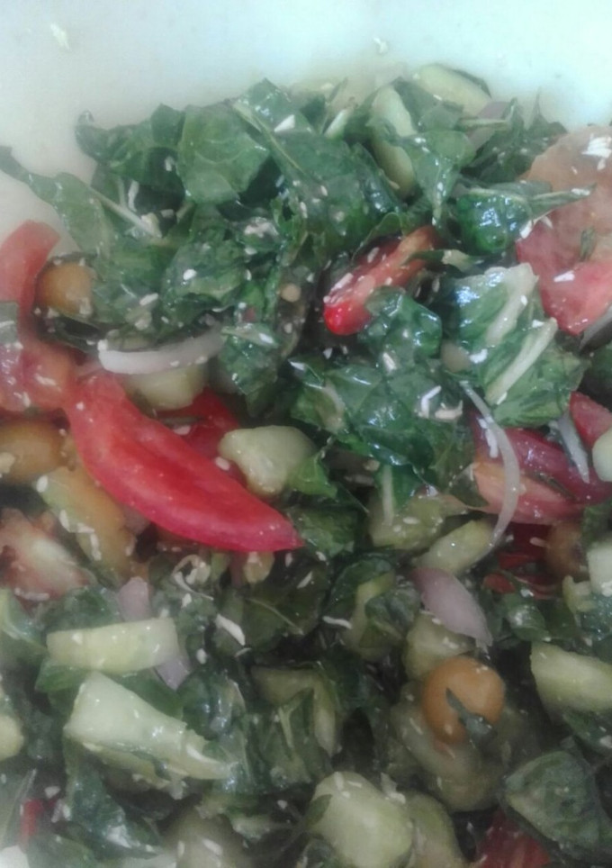 Una foto de Ensalada tipo griega