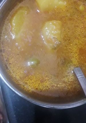 A picture of Aalu matar veg.