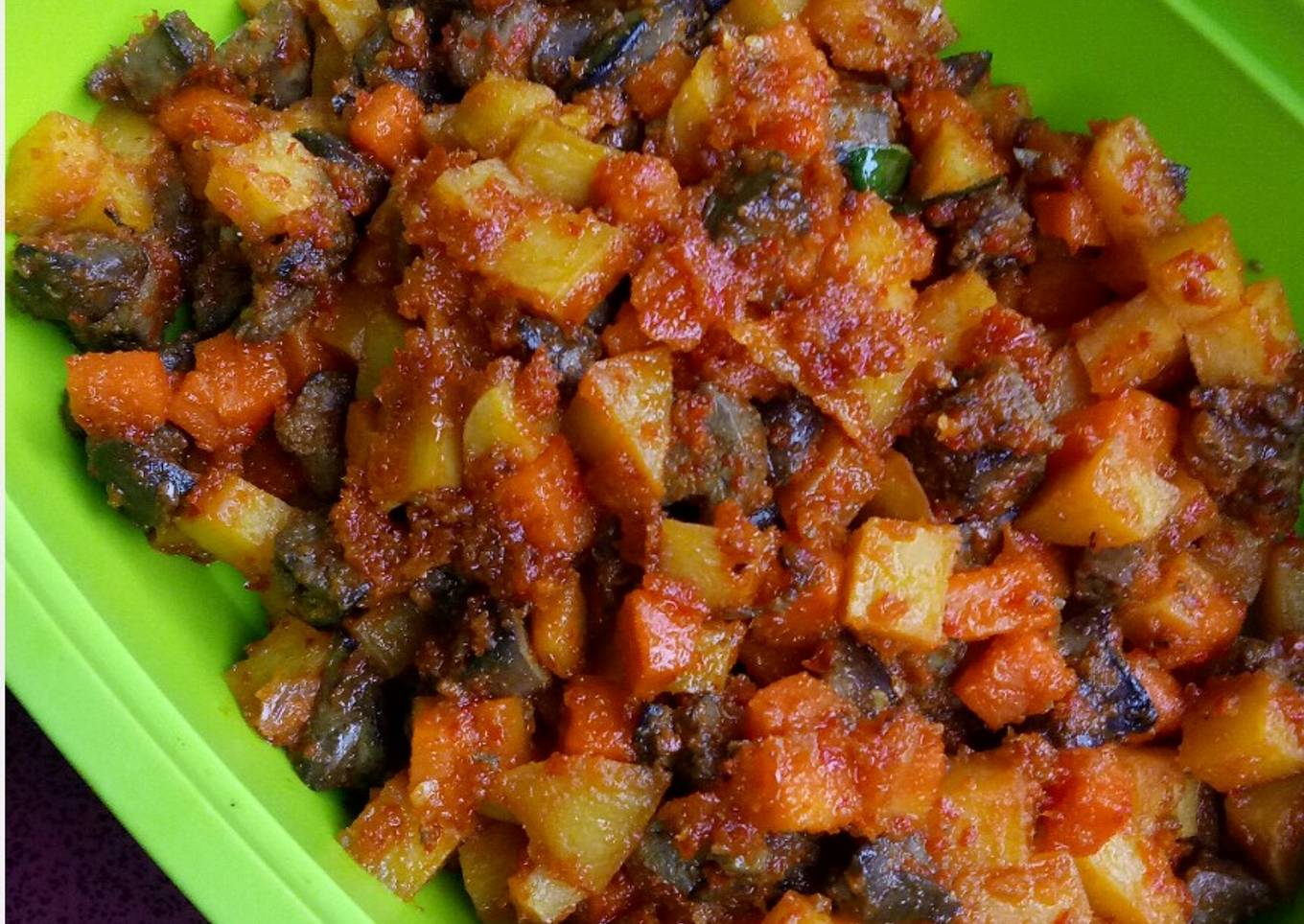 Sambal goreng kentang ati ampela