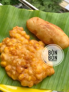 Hình của món Bánh Chuối Chiên - Bánh Bắp Chiên.