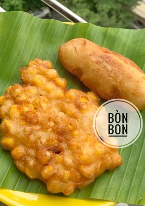 Hình của món Bánh Chuối Chiên - Bánh Bắp Chiên.