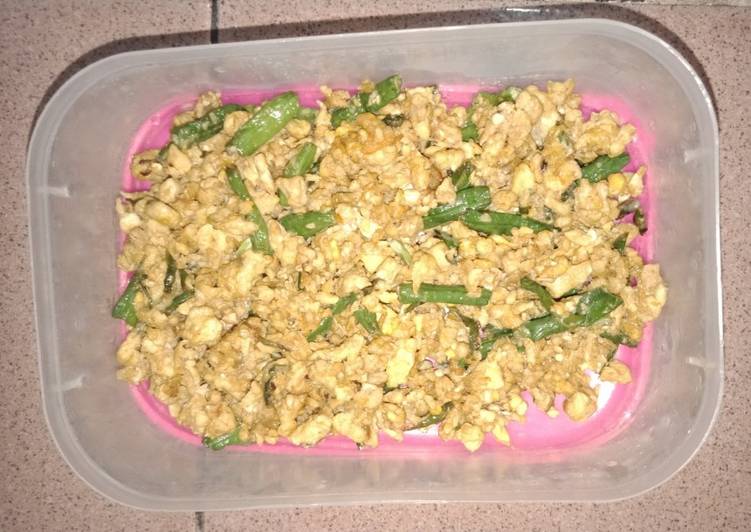 Resep Orak Arik Telur &amp; Kacang Panjang Ala anak kos, Enak