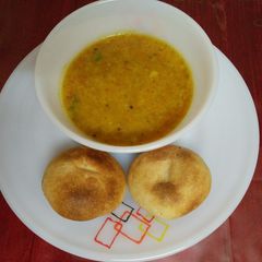 A picture of Dal Baati.