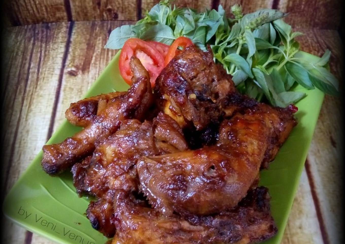 Ayam panggang dengan kalsium dan Teflon