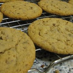 A picture of Peanut Butter Chocolate Toffee Cookies.