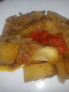 Una foto de Patatas asadas para guarnición