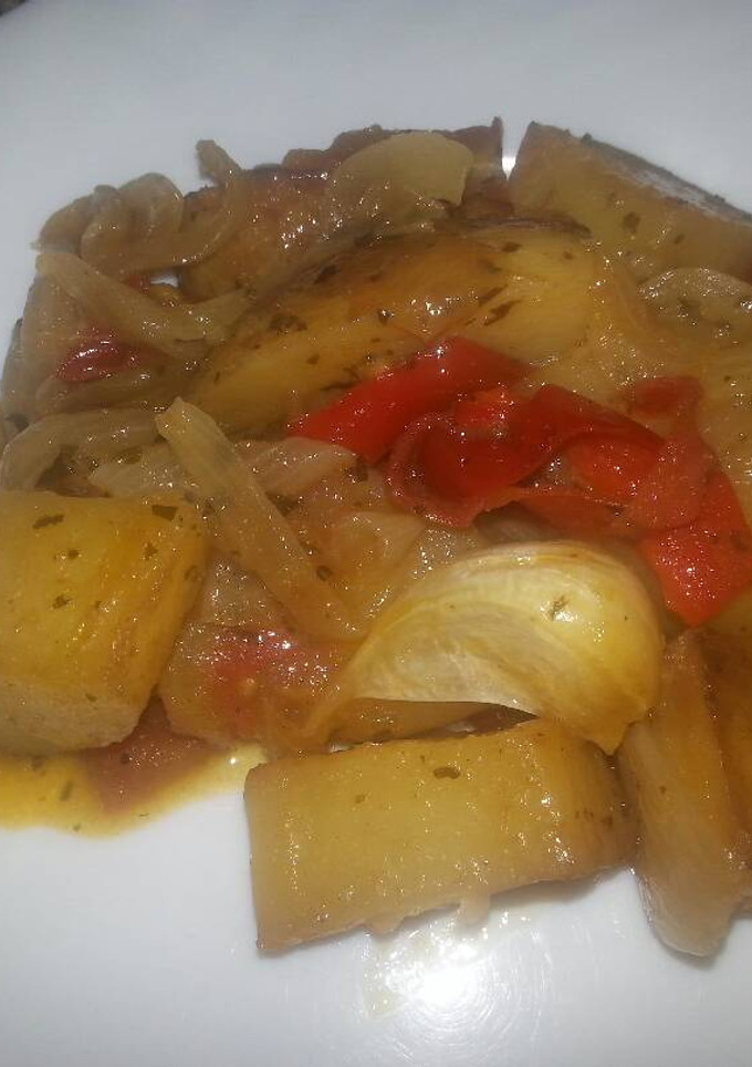 Una foto de Patatas asadas para guarnición