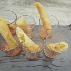 A picture of Cheesy spring roll.....