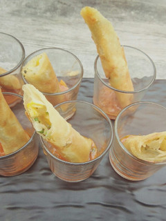 A picture of Cheesy spring roll.....