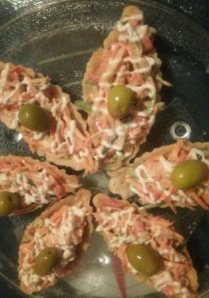 Une photo de Salade aux barquettes
